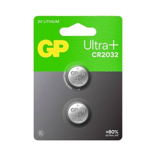 GP CR2032 Ultra Plus Lithium Knoopcel - 3V - 2 pack