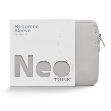 TRUNK Neoprene Sleeve - MacBook Neo - Silver Cloud