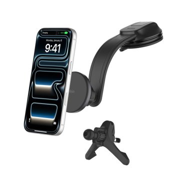 Belkin 15W Qi2 Wireless In-Car Charger with Vent & Dash Mount + 30W CLA - Black