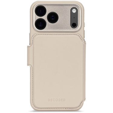 Decoded Leather Detachable Wallet - iPhone 17 Pro - Solid Clay