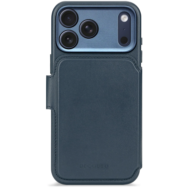 Decoded Leather Detachable Wallet - iPhone 17 Pro Max - Navy Shadow