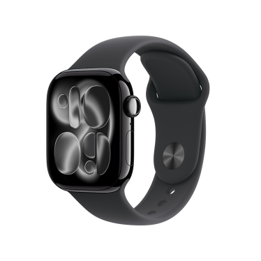 Apple Watch S11 - 42mm - Jet Black Aluminium - Black Sport Band - M/L