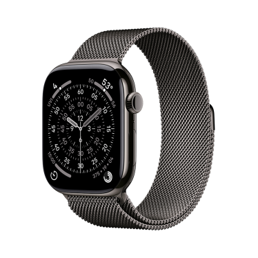 Apple Watch S11 Cellular - 46mm - Slate Titanium - Slate Milanese Loop - M/L