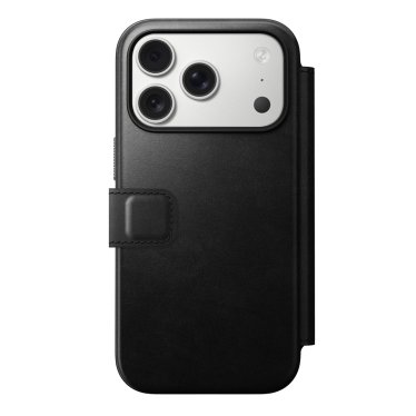 Nomad Modern Horween Leather Folio - iPhone 17 Pro - Black