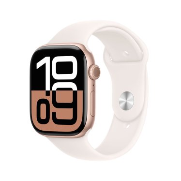 Apple Watch S10 - 46mm - Rose Gold Aluminium - Light Blush Sport Band - M/L (160-210mm)