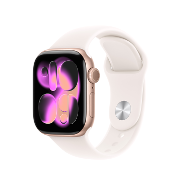 Apple Watch S11 - 42mm - Rose Gold Aluminium - Light Blush Sport Band - S/M