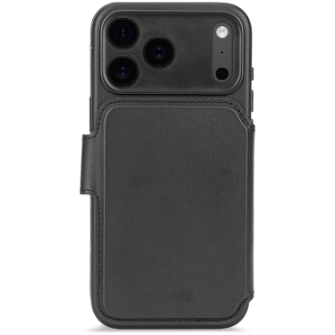 Decoded Leather Detachable Wallet - iPhone 17 Pro - Black