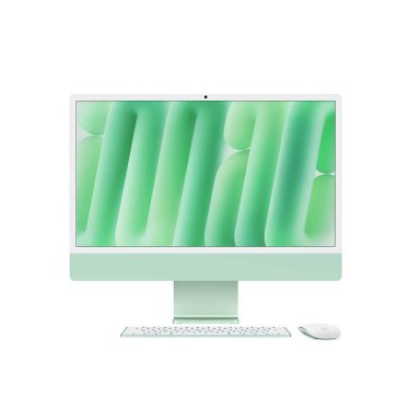 iMac 24" Green - M4 10C-CPU & 10C-GPU - 16GB - 512GB - Gbit Eth - Mouse - MK-TID