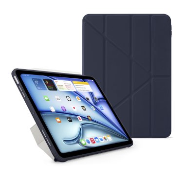 Pipetto Origami Case - iPad Air 10.9" (2020/2022) / iPad Air 11" (2024/2025) - Dark Blue