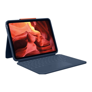 [Open Box] Logitech Rugged Combo 4 Touch - iPad 10.9" (2022) / iPad 11" (2025) - Blue