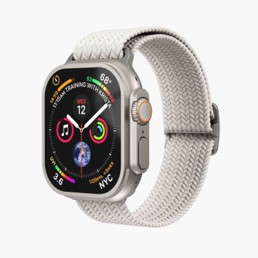 Von Mahlen Woven Loop - 42/44/45/49mm - Silver/Cream