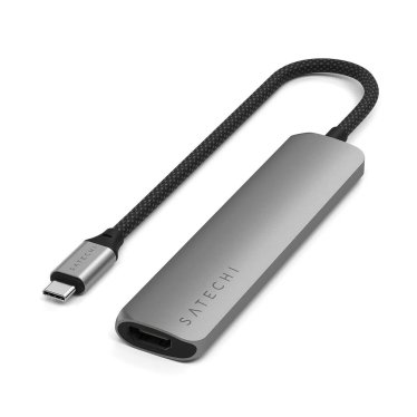Satechi 6-in-1 USB-C Slim Multiport Adapter - Space Grey