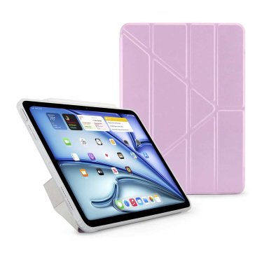 Pipetto Origami Case - iPad Air 13" (2024-2026) - Metallic Purple