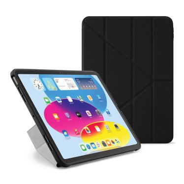Pipetto Origami Case - iPad 10.9" (2022) / iPad 11" (2025) - Black