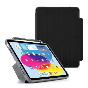 Pipetto Origami Pencil Case - iPad 10.9" (2022) / iPad 11" (2025) - Black
