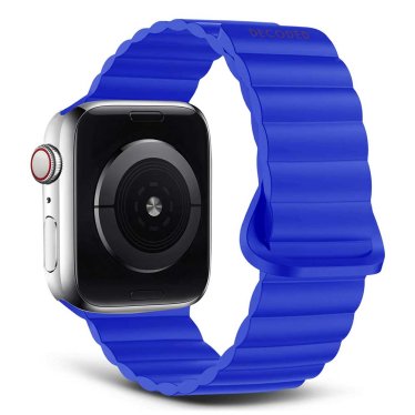 Decoded Silicone Traction Loop Strap Lite - Apple Watch 44/45/49mm - Galactic Blue