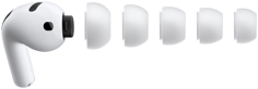 AirPods Pro 3, siliconen oortips, vijf maten