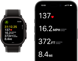 Actieve work‑outgegevens op Apple Watch Ultra 3 en iPhone